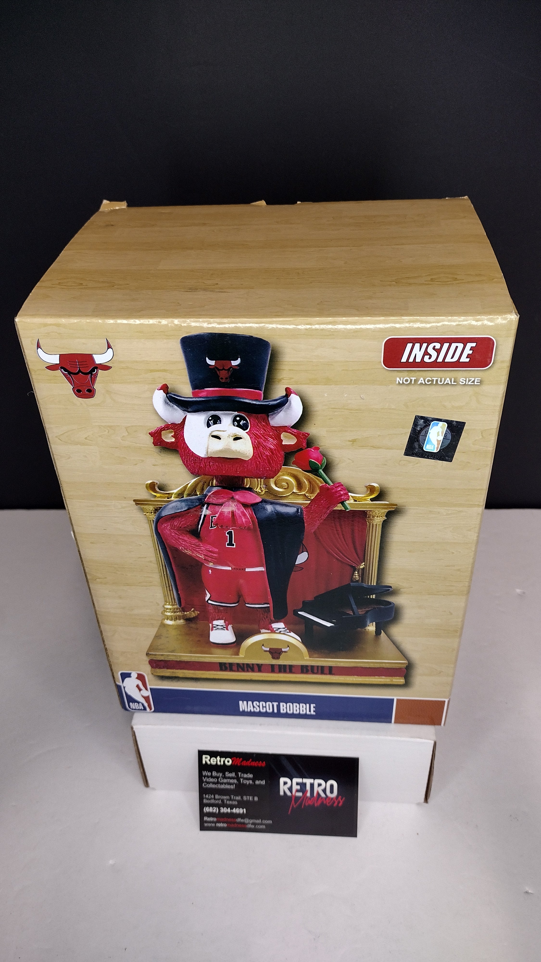 Benny The Bull Chicago Bulls Halloween Mascot Bobblehead NBA Basketball