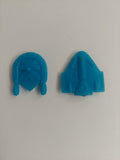 Vintage Blue Plastic UFO Flying Saucer Lot
