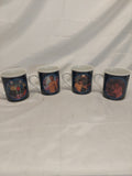Vintage Hamilton Collection Star Trek 4 Coffee Mugs Lot A