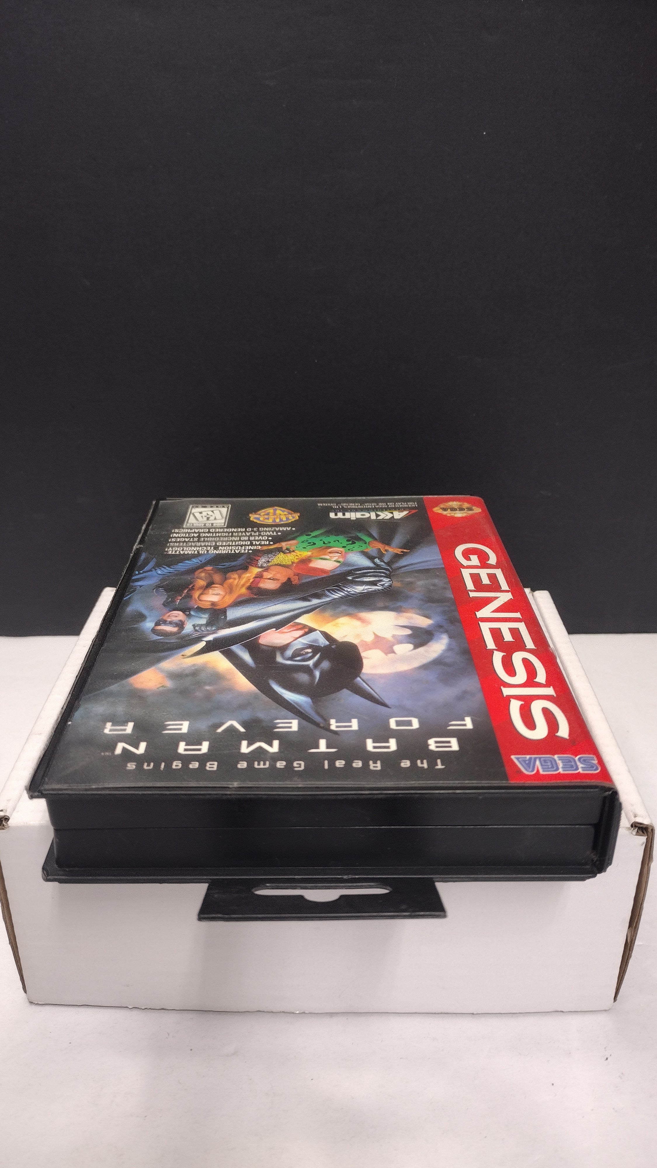 Vintage Batman Forever Sega Genesis Box & Manual Only (No Game)