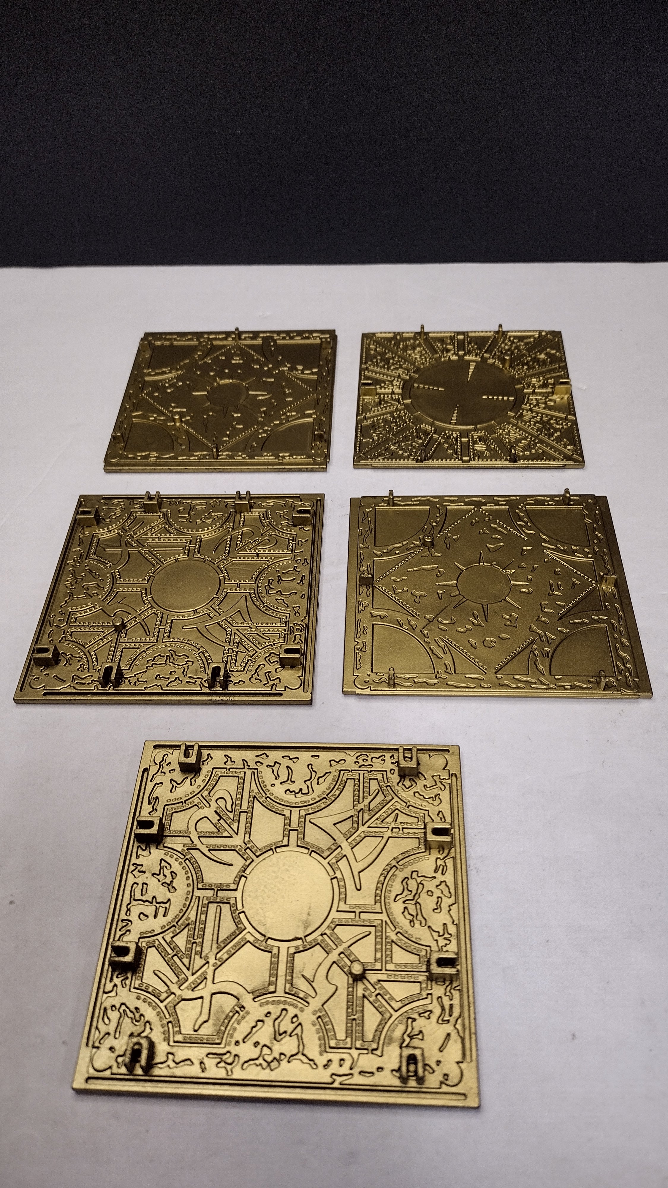 NECA Hellraiser Series 1 (2003) Lament Configuration Puzzle Box BAF Pieces Lot (5 of 6 Sides Included)