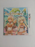 Nintendo 3DS Rune Factory Manual Instruction Booklet ONLY