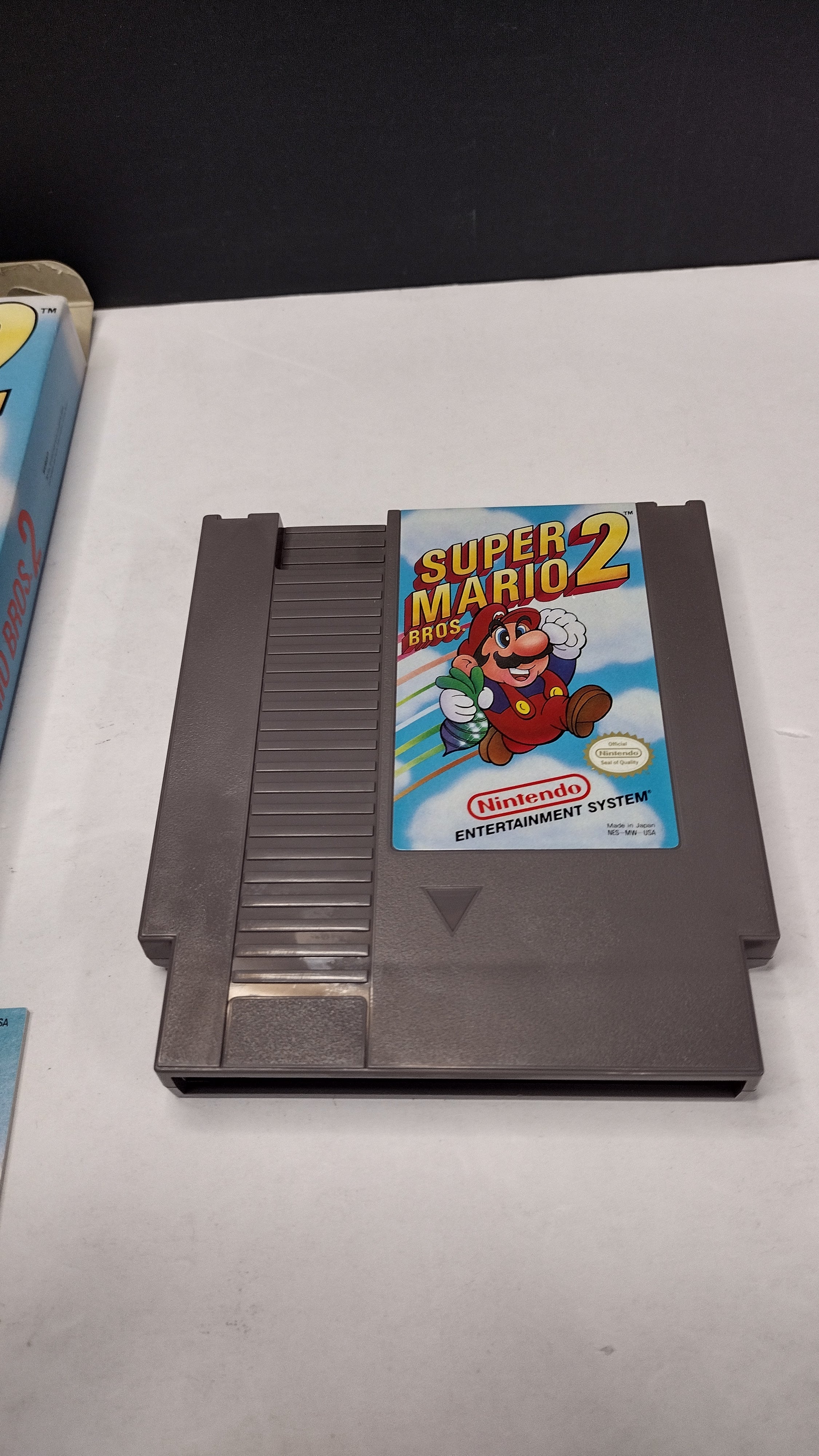 Vintage 1988 Nintendo NES Super Mario Bros. 2 (CIB - Missing Styrofoam)