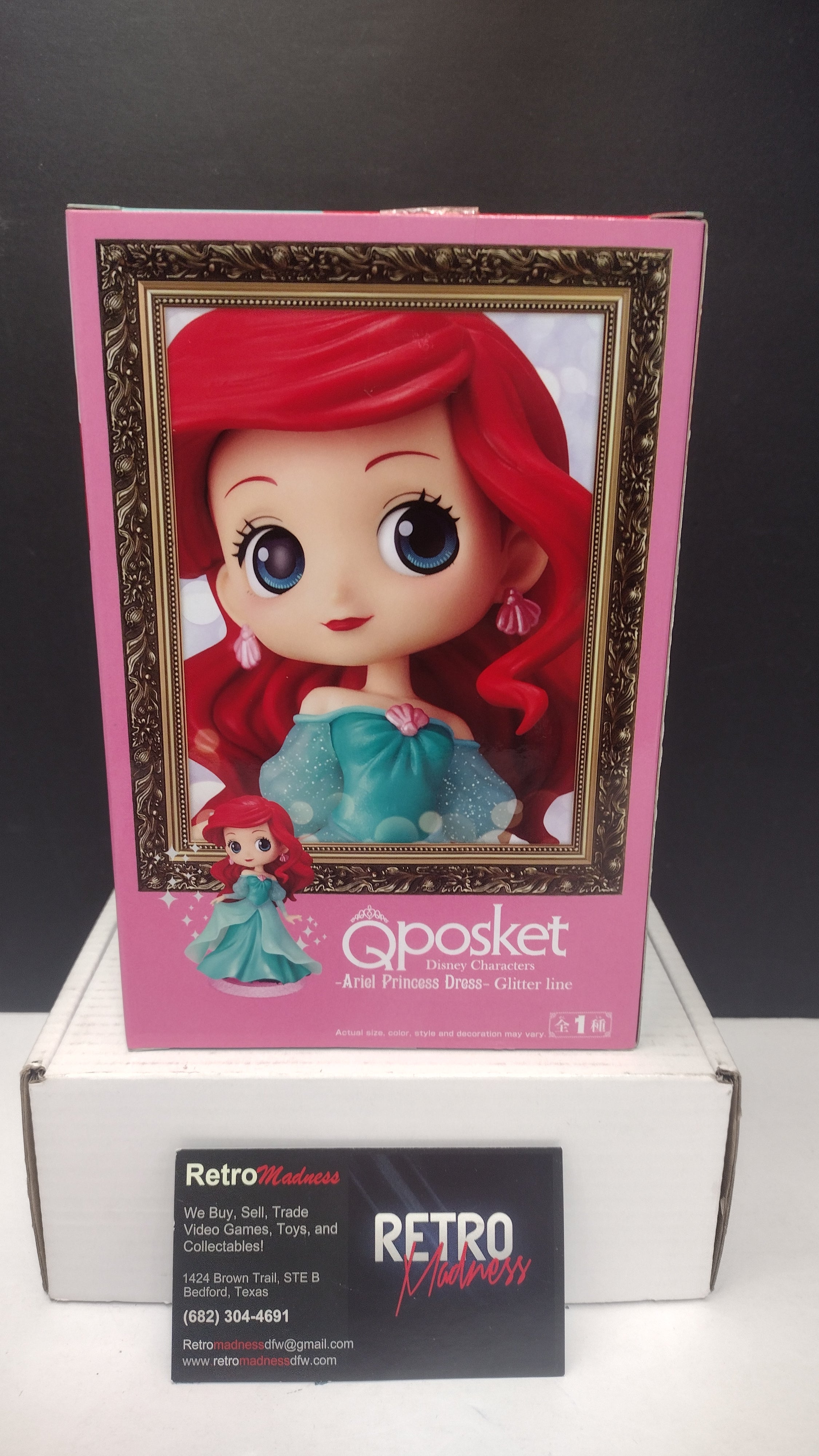 Banpresto Disney Characters Ariel Q Posket Glitter Line (Type A) NIB