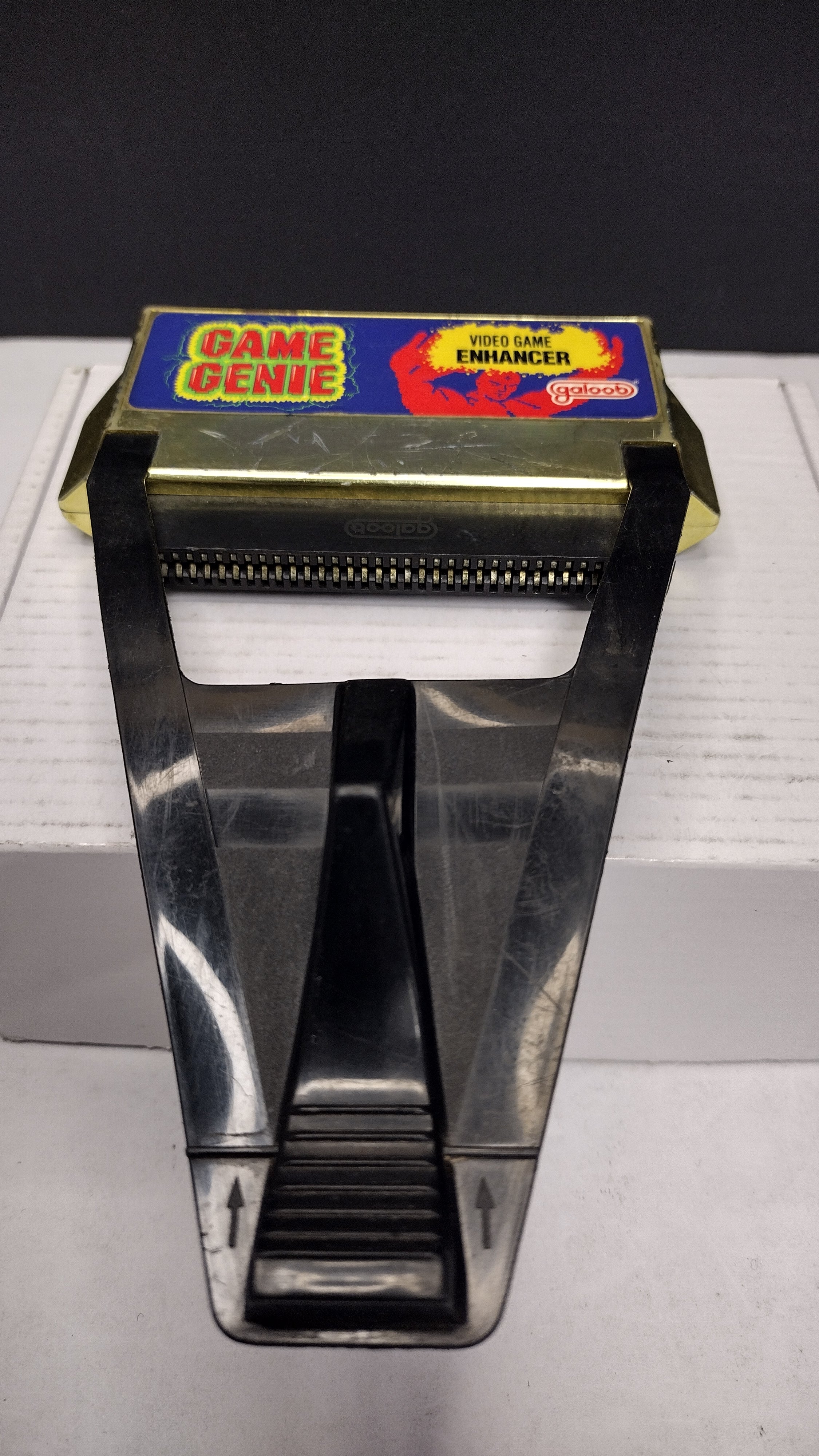 Vintage 1991 Lewis Galoob Nintendo NES Game Genie Pass-Through Cartridge (Loose - Tested & Working)