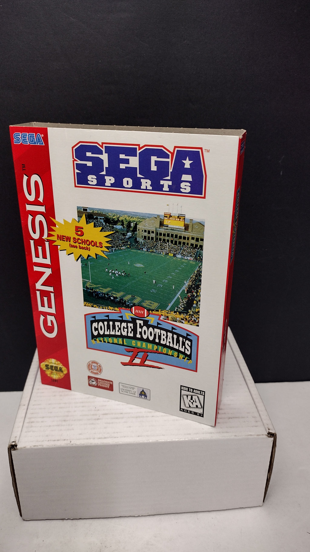 Vintage 1995 Sega Genesis College Football's National Championship II (Original Box & Manual Only - No Game)