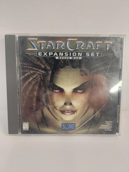 Star Craft Expansion Set Brood War Game Case and Manual ONLY PC CD-ROM