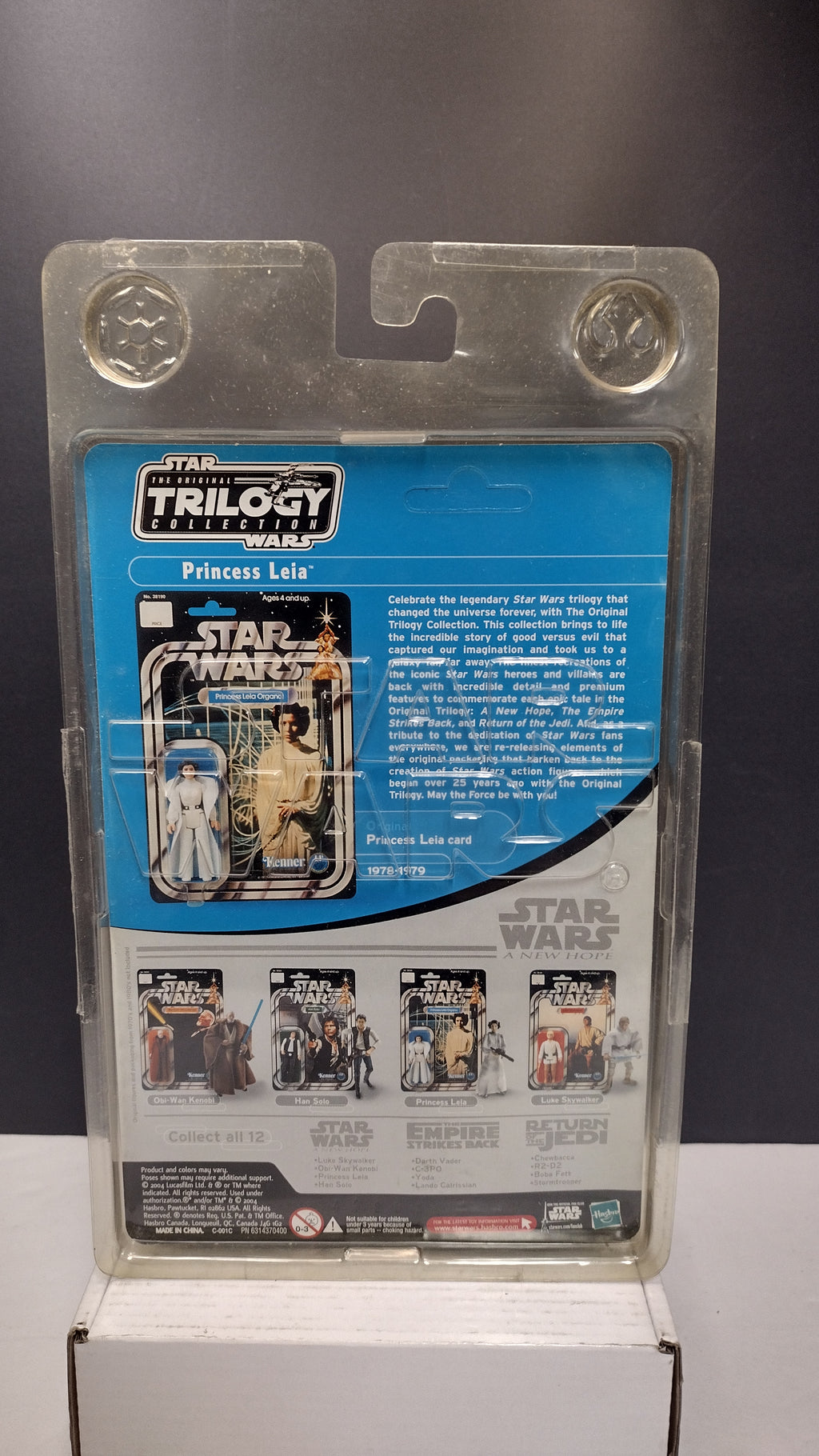 2004 Hasbro Star Wars The Original Trilogy Collection Princess Leia NIB (Bubble Damage / Case Wear)
