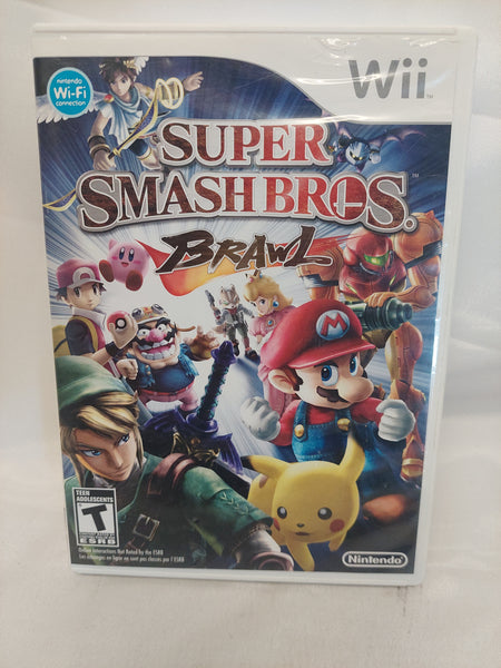 Nintendo Wii Super Smash Bros. Brawl Game Case and Manual ONLY