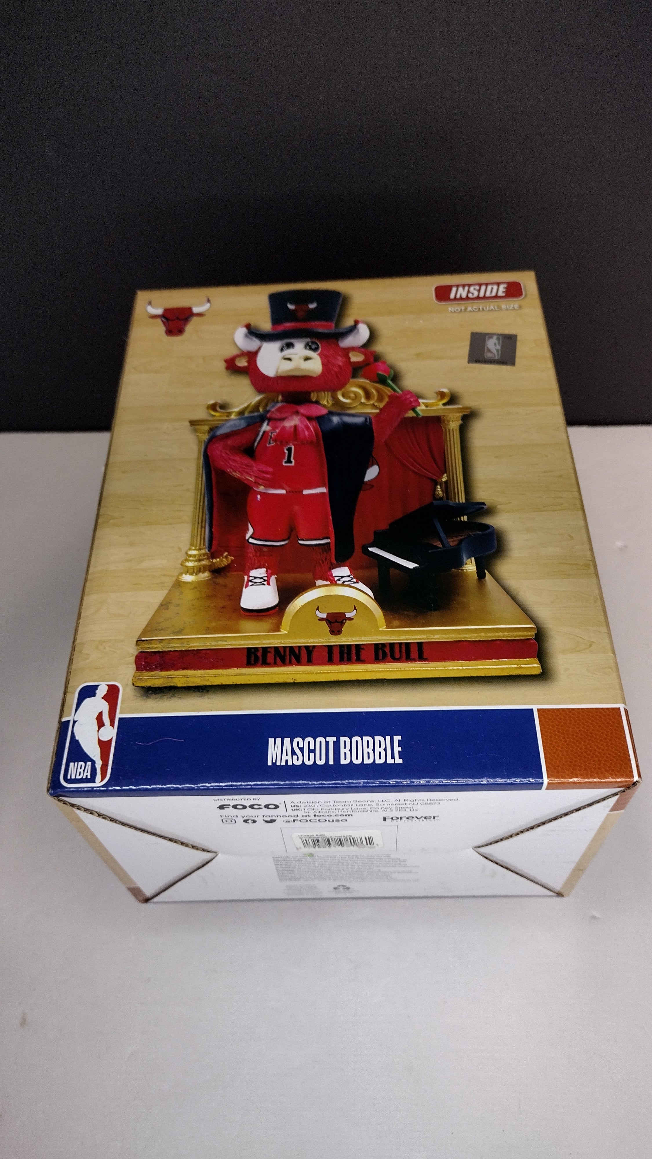 Benny The Bull Chicago Bulls Halloween Mascot Bobblehead NBA Basketball
