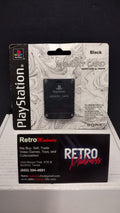 Official Sony PlayStation 1 Memory Card - Black (Model SCPH-1020 / 94079 - Brand New & Factory Sealed)