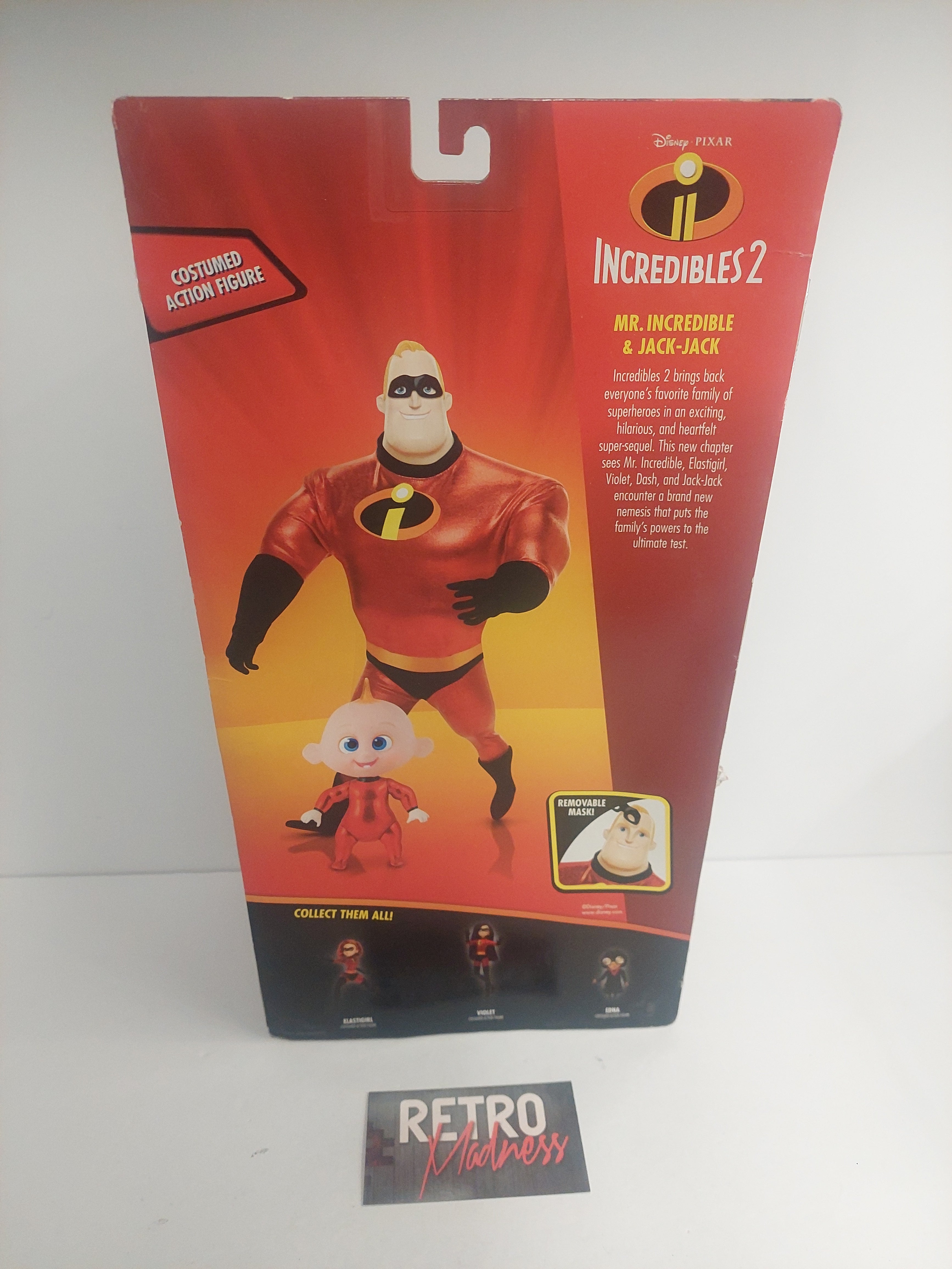 Disney Pixar Incredibles 2 Mr. Incredible and Jack-Jack Dolls Figures