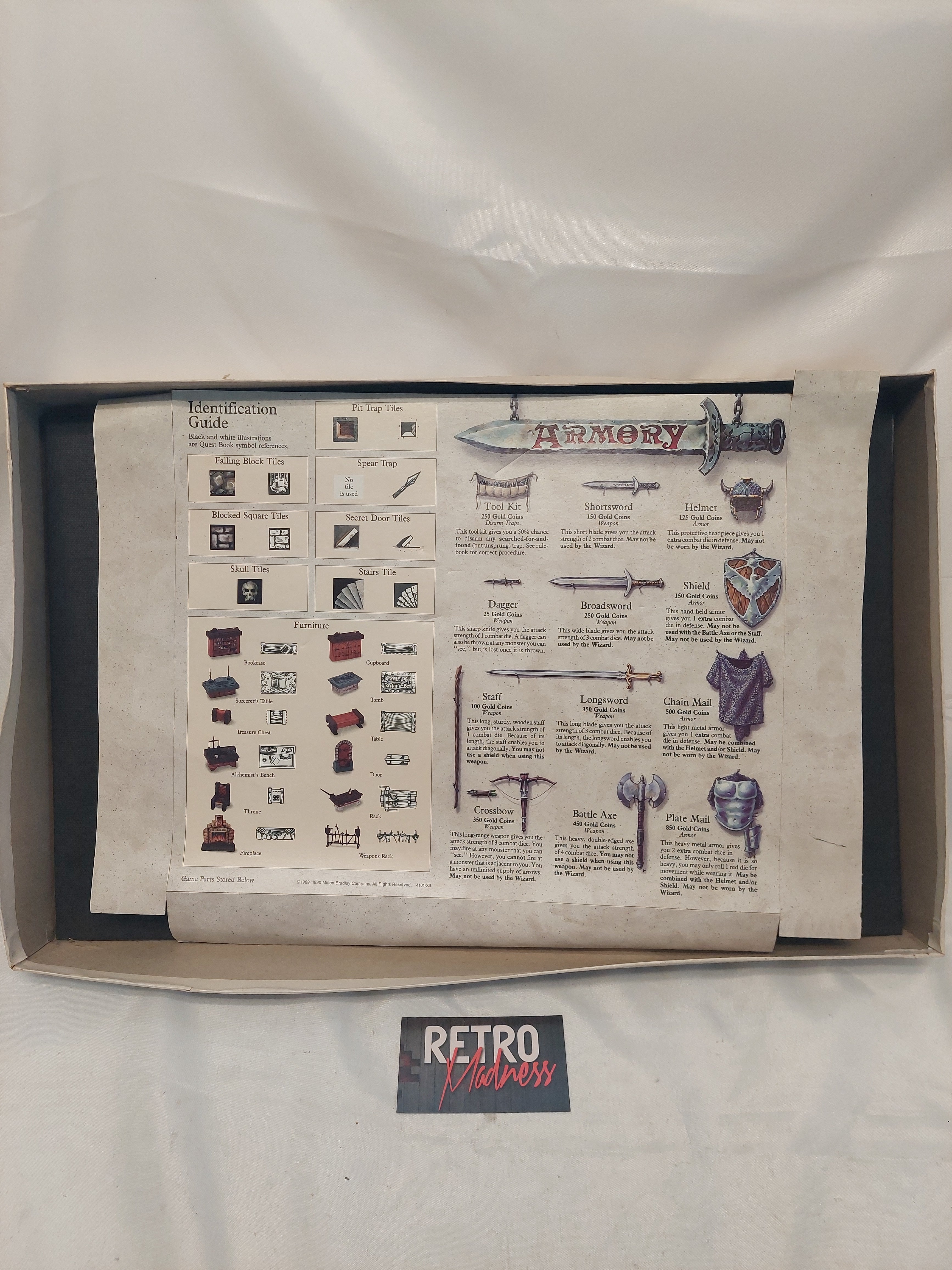 Vintage Milton Bradley Hero Quest Game System