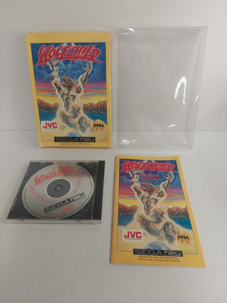 Sega CD Wolfchild Complete in Box CIB with Protector