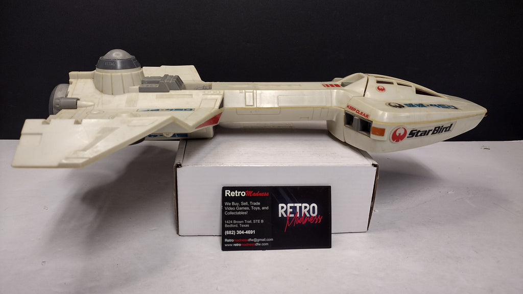 Vintage 1978 Milton Bradley Electronic Star Bird Command Space Ship (Tested & Working - Missing Wing Fins)
