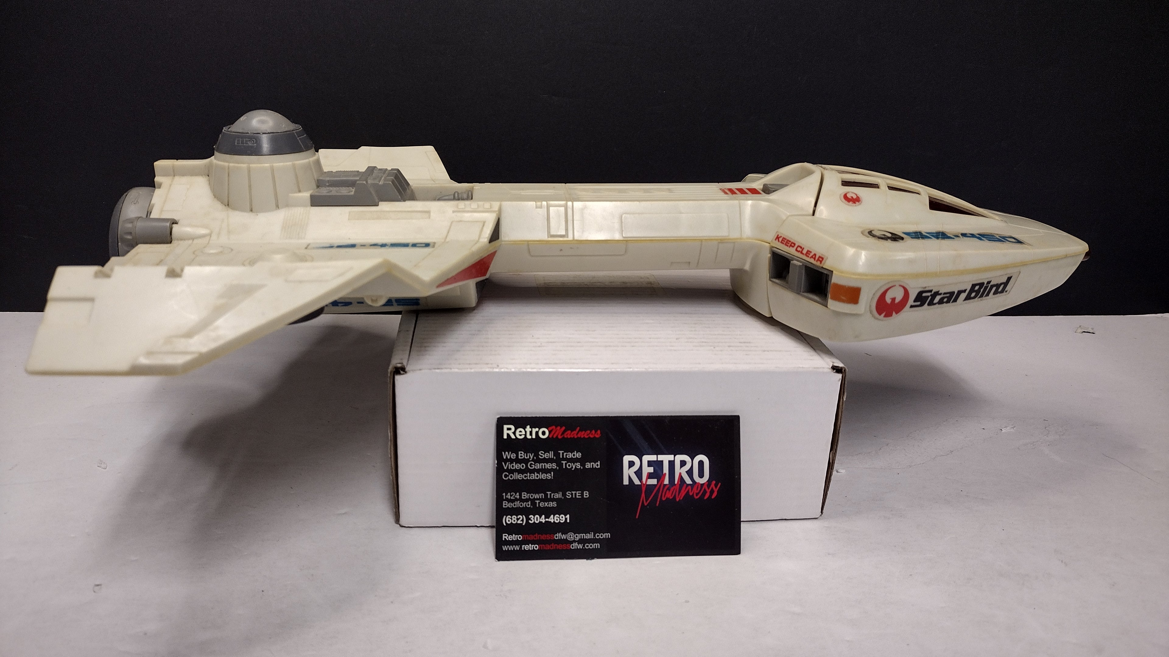 Vintage 1978 Milton Bradley Electronic Star Bird Command Space Ship (Tested & Working - Missing Wing Fins)
