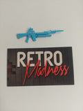Vintage G.I. Joe Cobra Crimson Guard Light Blue Bayonet Rifle Gun Accessory Part