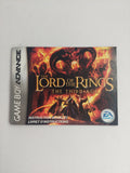 Nintendo Game Boy Advance Lord of the Rings The Third Age Manual Instruction Booklet