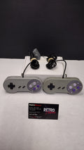 Lot of 2 Third-Party SNS-005 Style Super Nintendo SNES Controllers (Loose - Tested & Working)