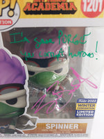 Funko Pop My Hero Academia Spinner 1201 Signed with Protector