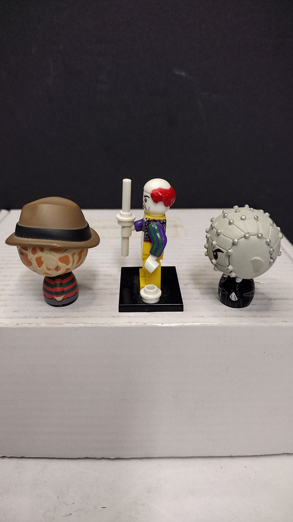 Funko Pint Size Heroes Horror Lot - Pinhead & Freddy Krueger + Custom Pennywise Mini-Figure (Loose)