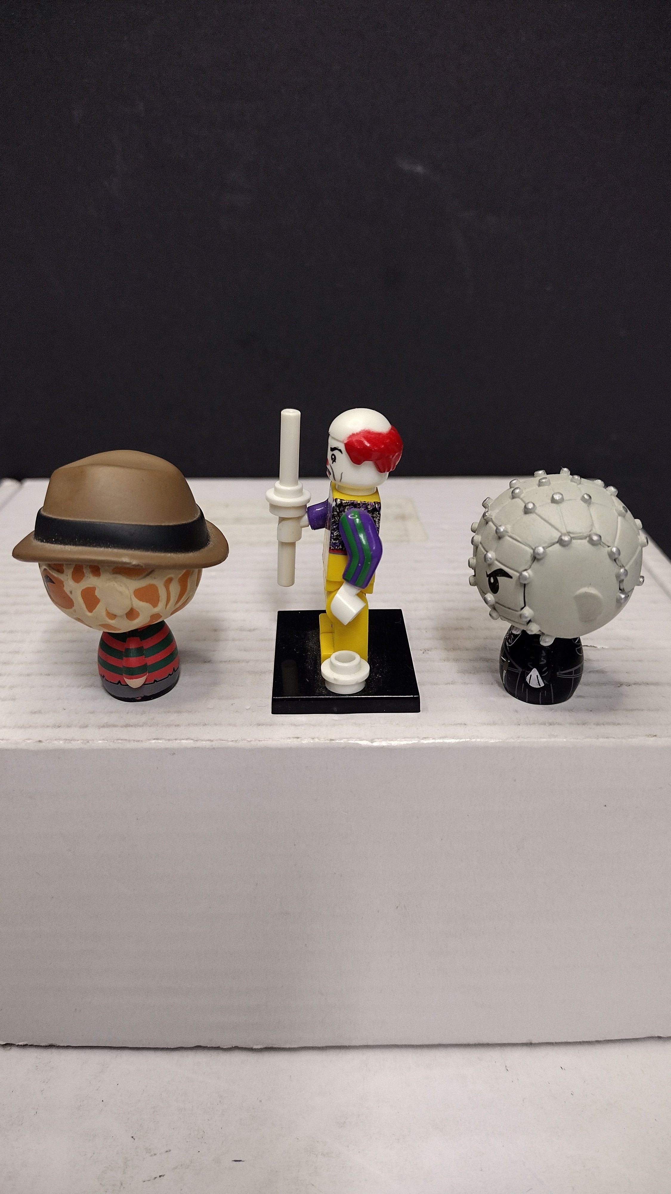 Funko Pint Size Heroes Horror Lot - Pinhead & Freddy Krueger + Custom Pennywise Mini-Figure (Loose)