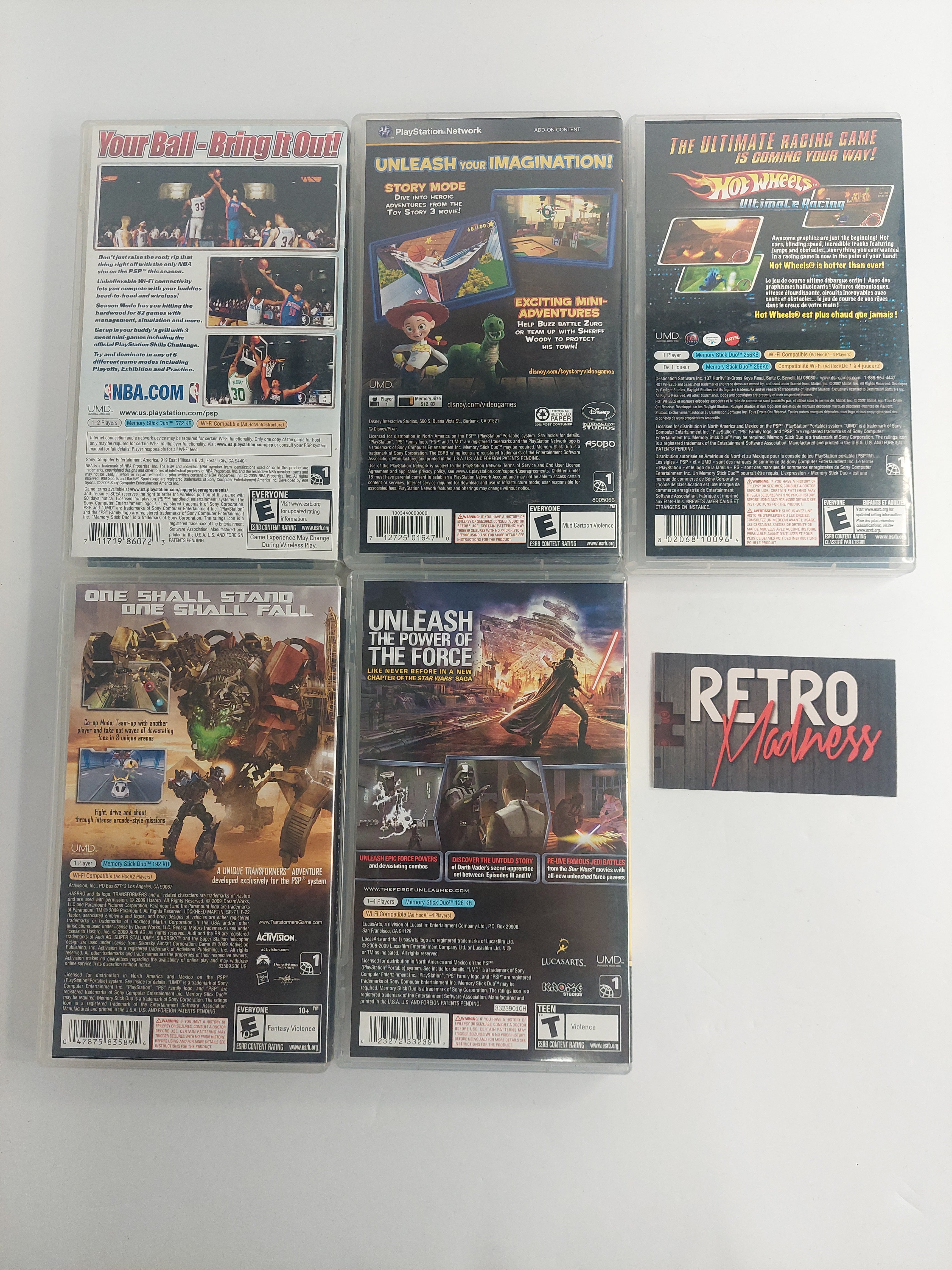 PlayStation PSP Game Cases and Manuals Lot ONLY