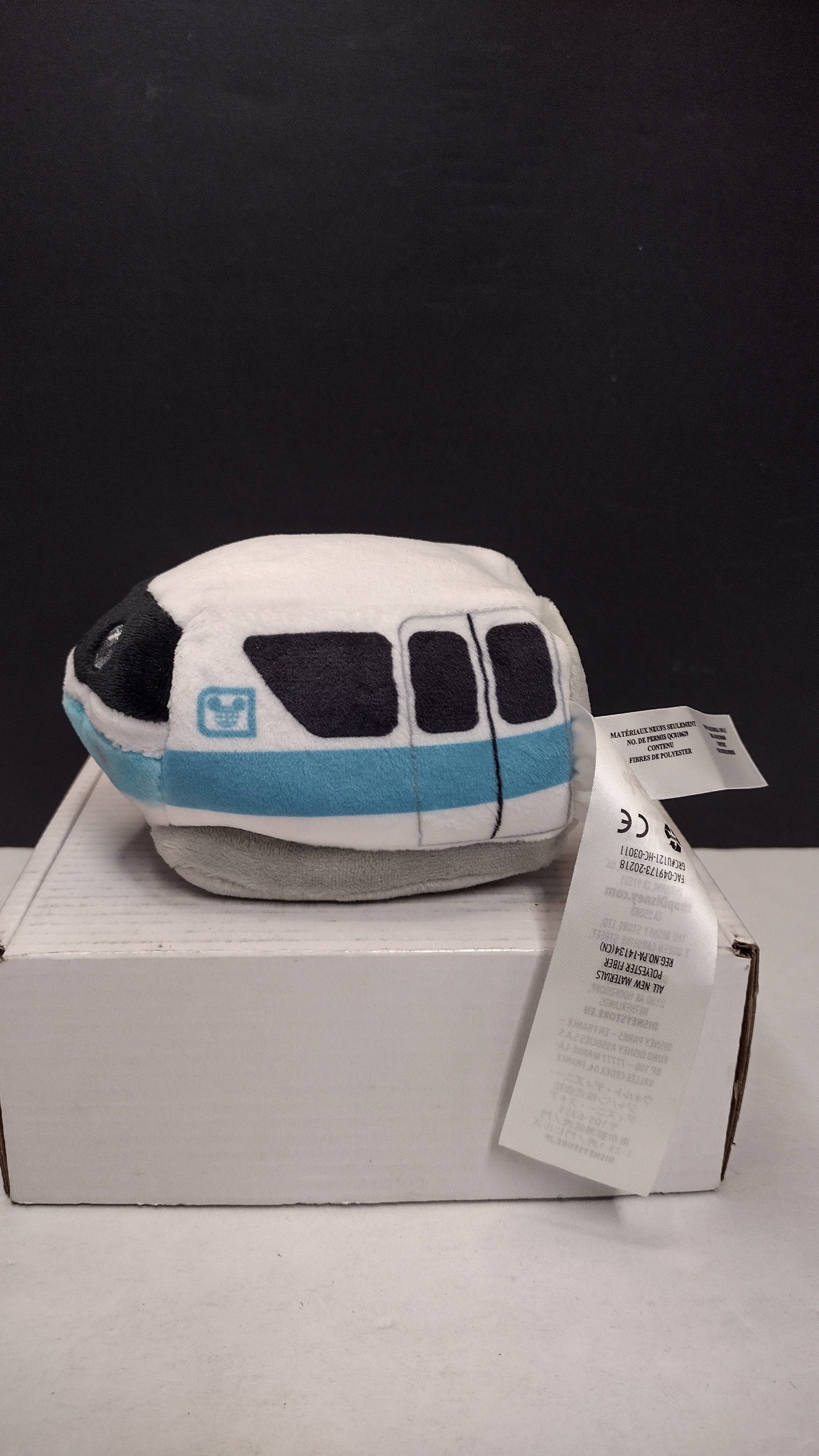 Disney Parks Wishables: Monorail Micro Plush – Disney Transportation Series (No Hang Tag)