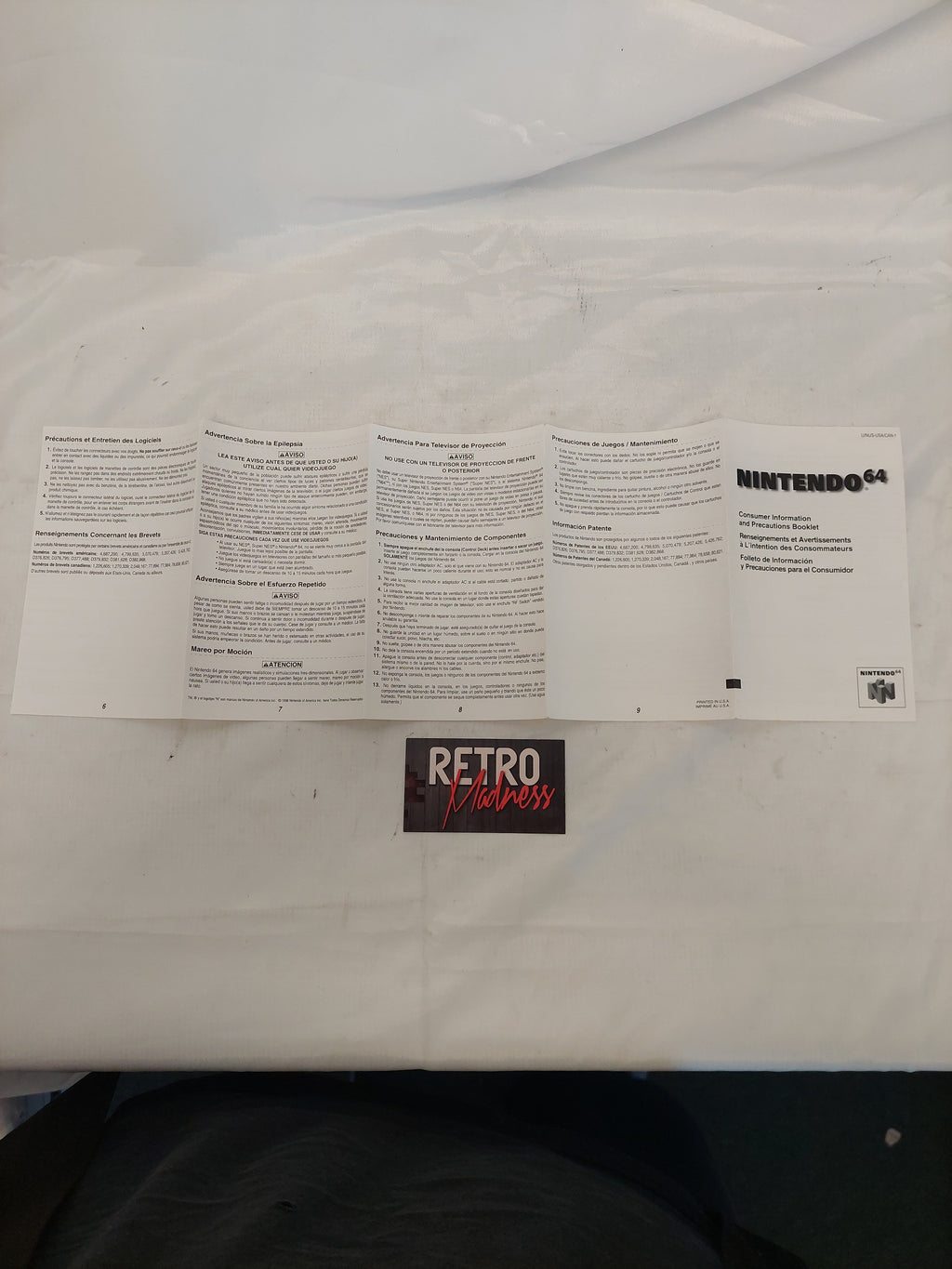 Nintendo 64 Consumer Information and Precautions Booklet