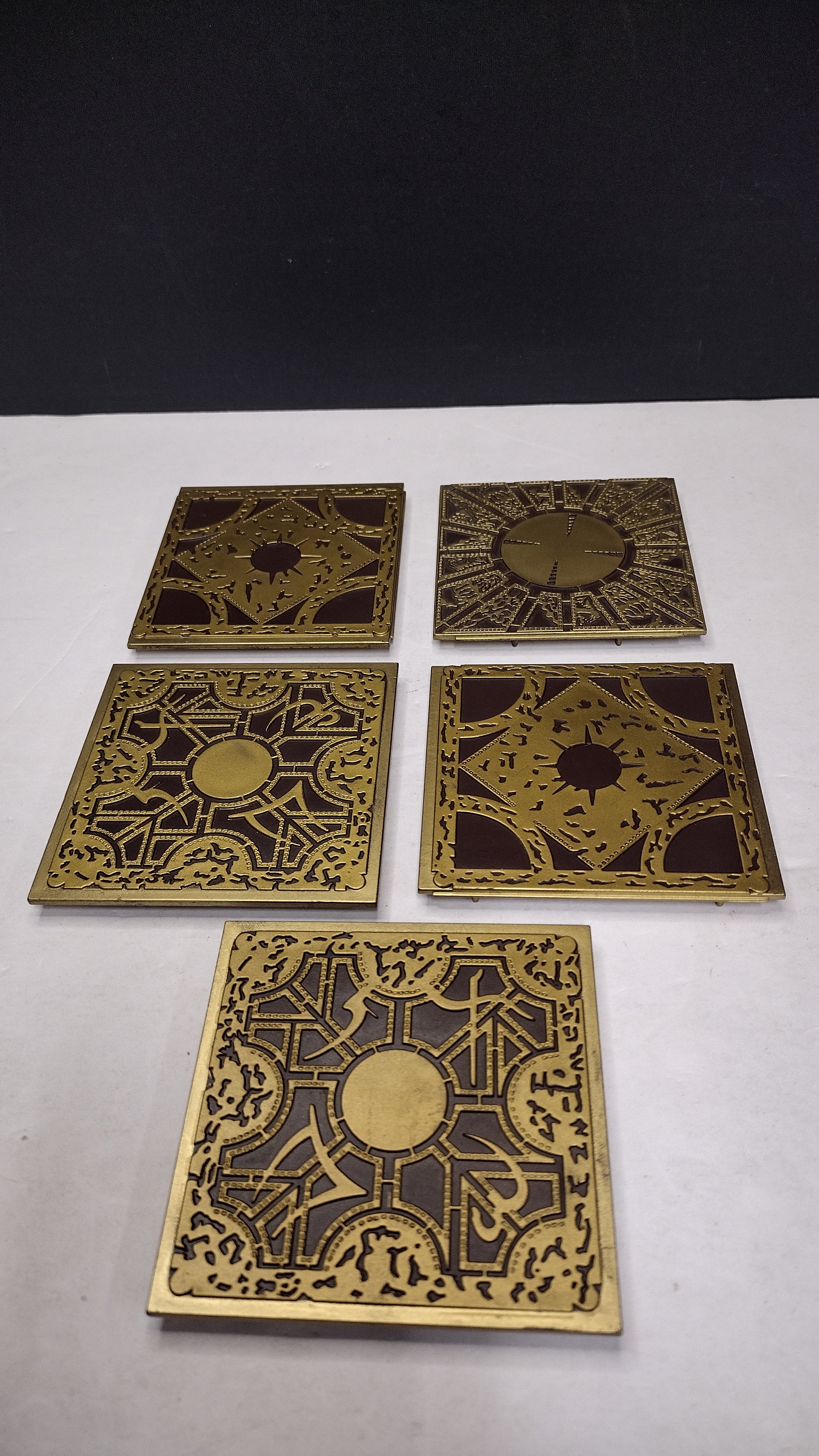 NECA Hellraiser Series 1 (2003) Lament Configuration Puzzle Box BAF Pieces Lot (5 of 6 Sides Included)