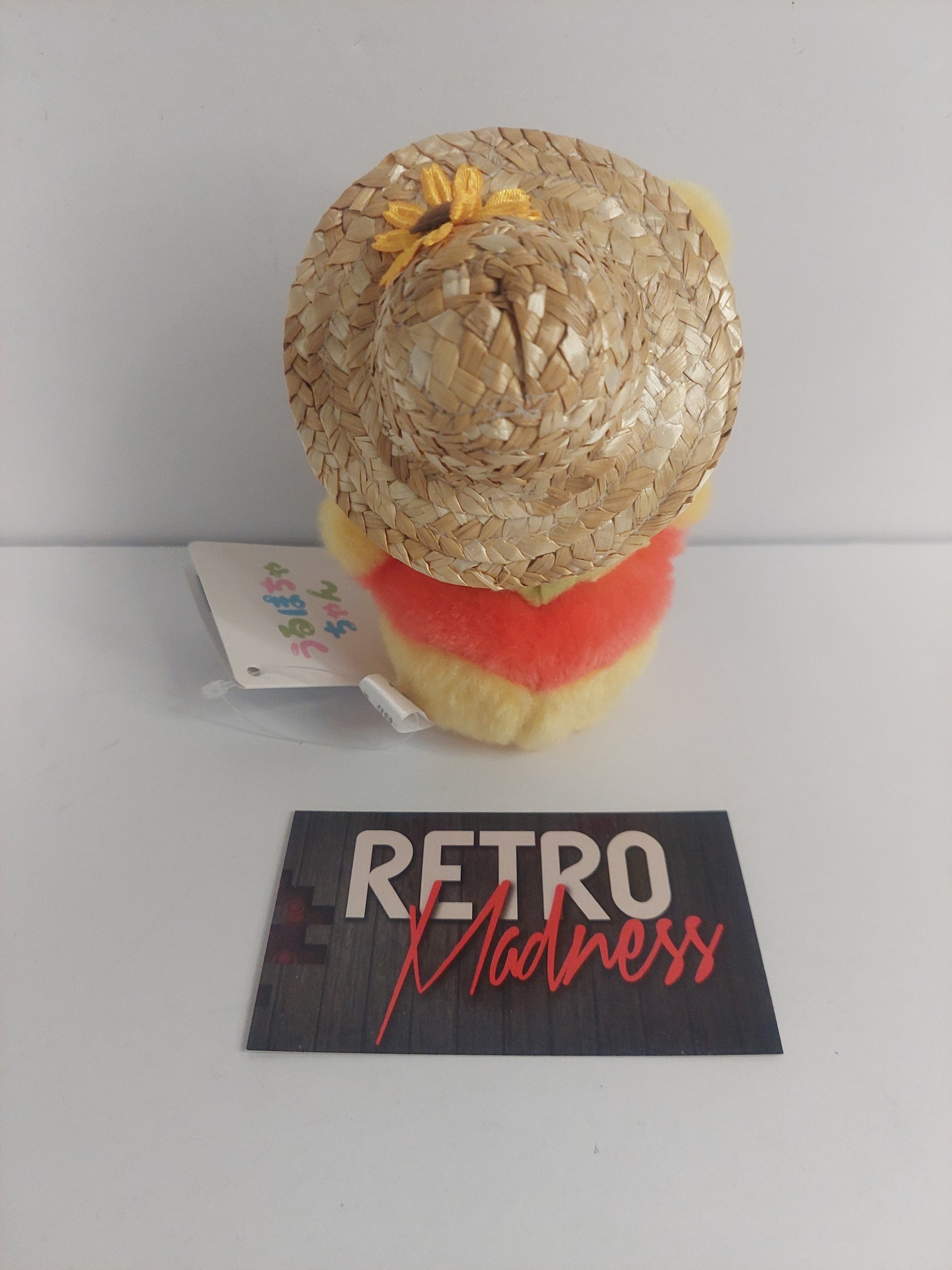 Disney Store Japan Urupocha Winnie the Pooh with Straw Hat 4 in. Plush with Tag