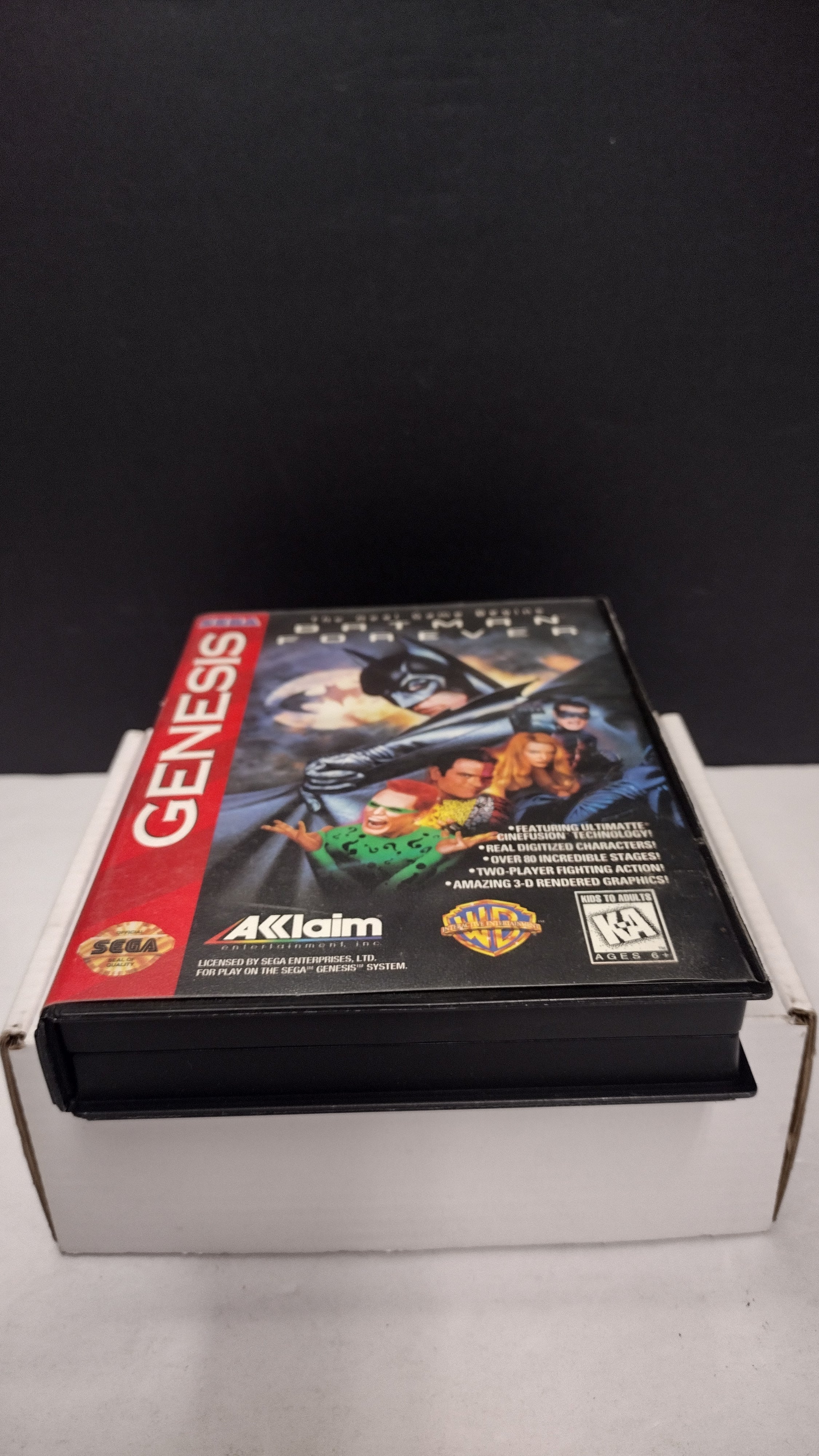 Vintage Batman Forever Sega Genesis Box & Manual Only (No Game)