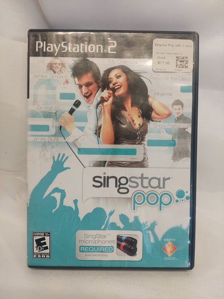 Sony PlayStation 2 PS2 Sing Star Pop Game No Microphones