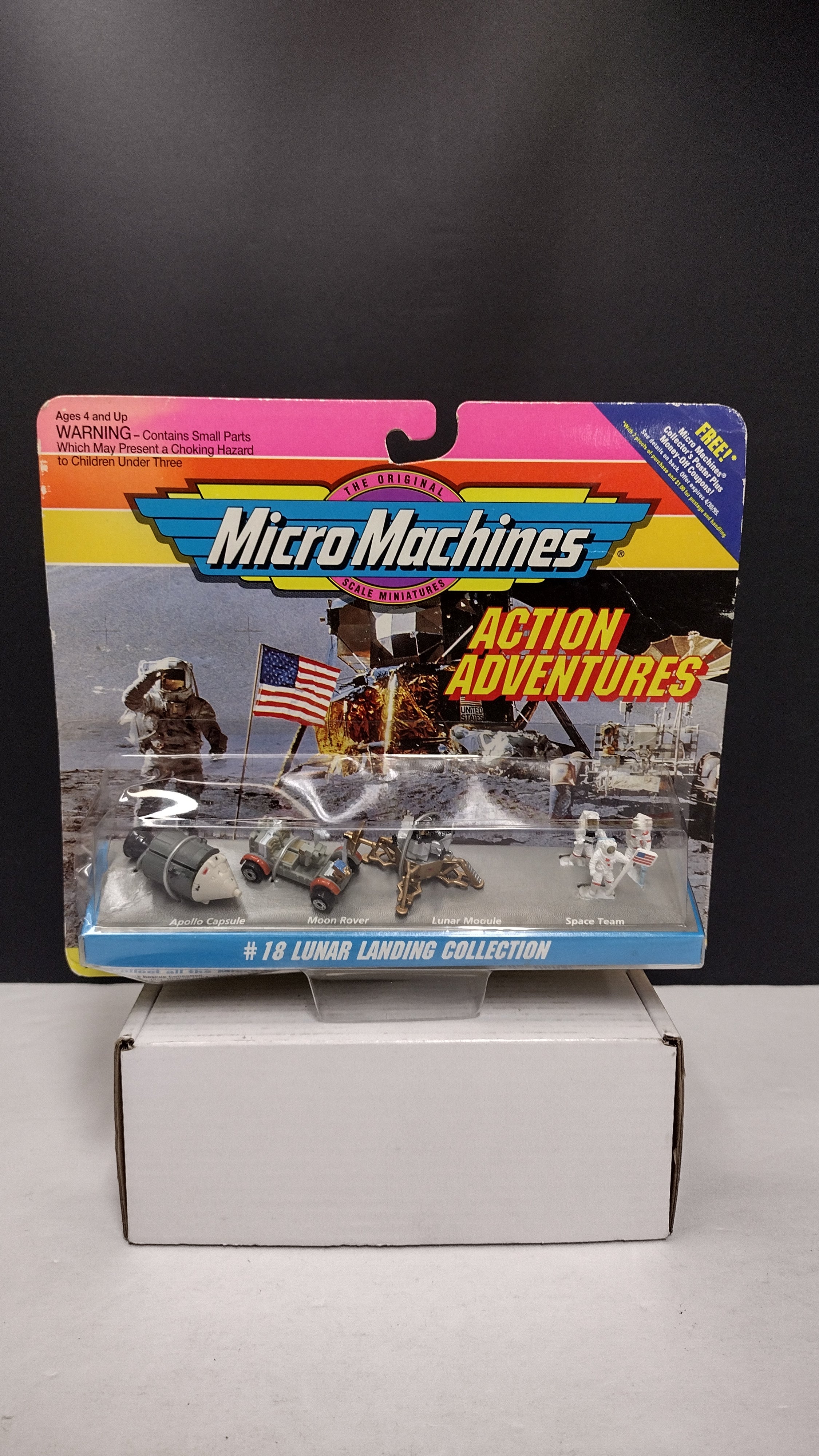 1993 Micro Machines Action Adventures #18 Lunar Landing Collection NIB