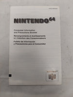 Nintendo 64 Consumer Information and Precautions Booklet