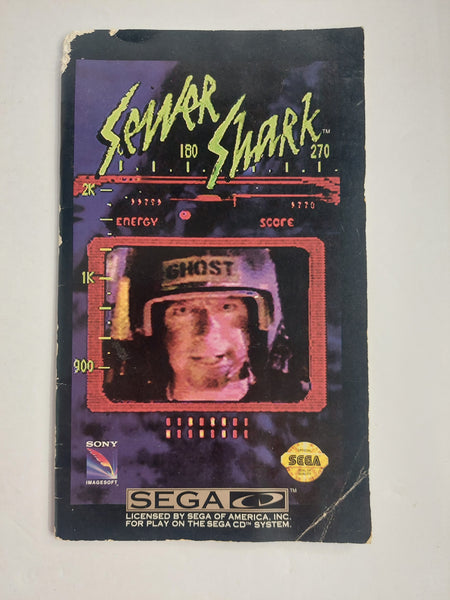 Sega CD Sewer Shark Manual ONLY