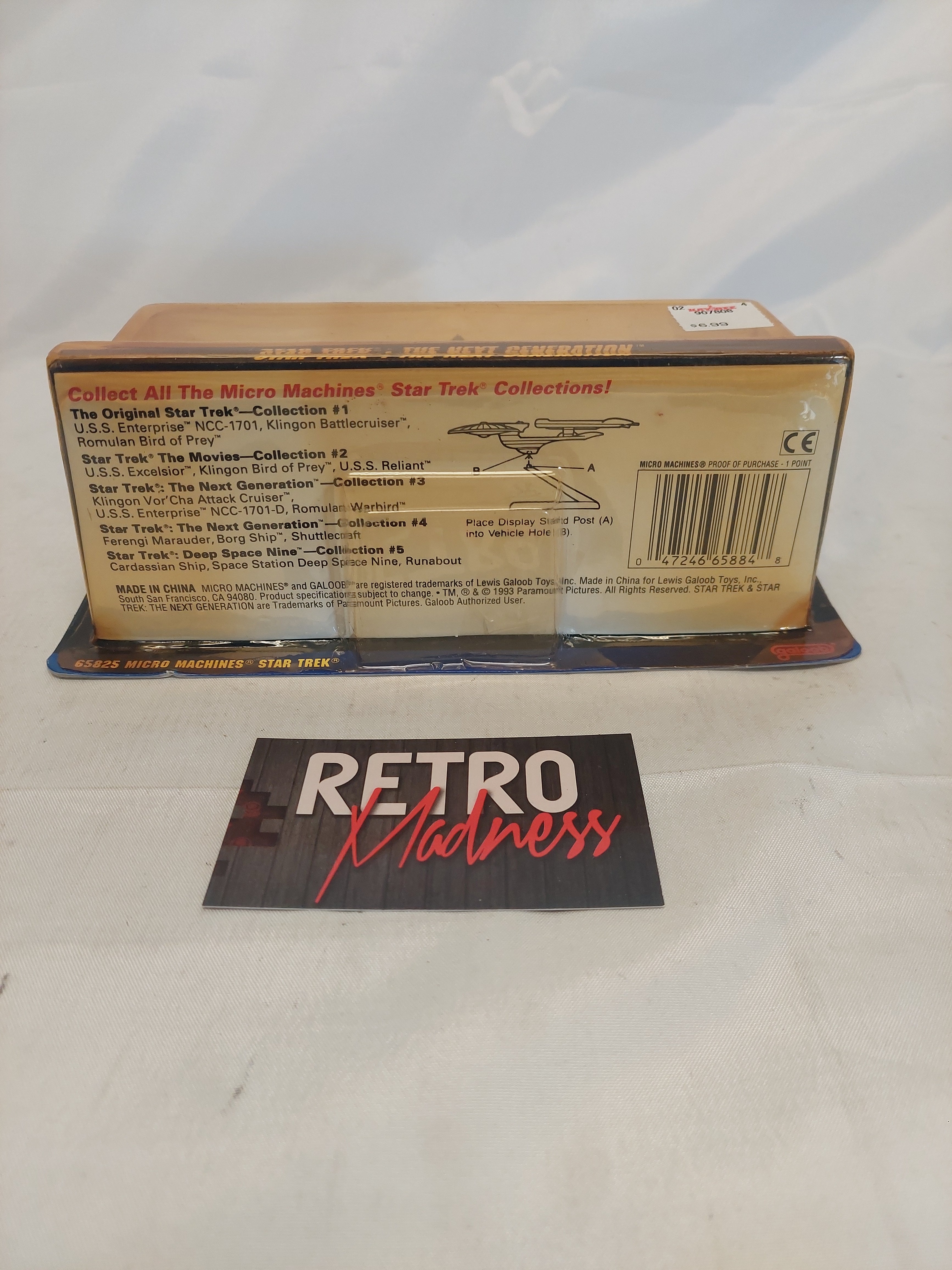 Vintage Micro Machines Star Trek The Next Generation Marauder, Borg Ship & Shuttlecraft