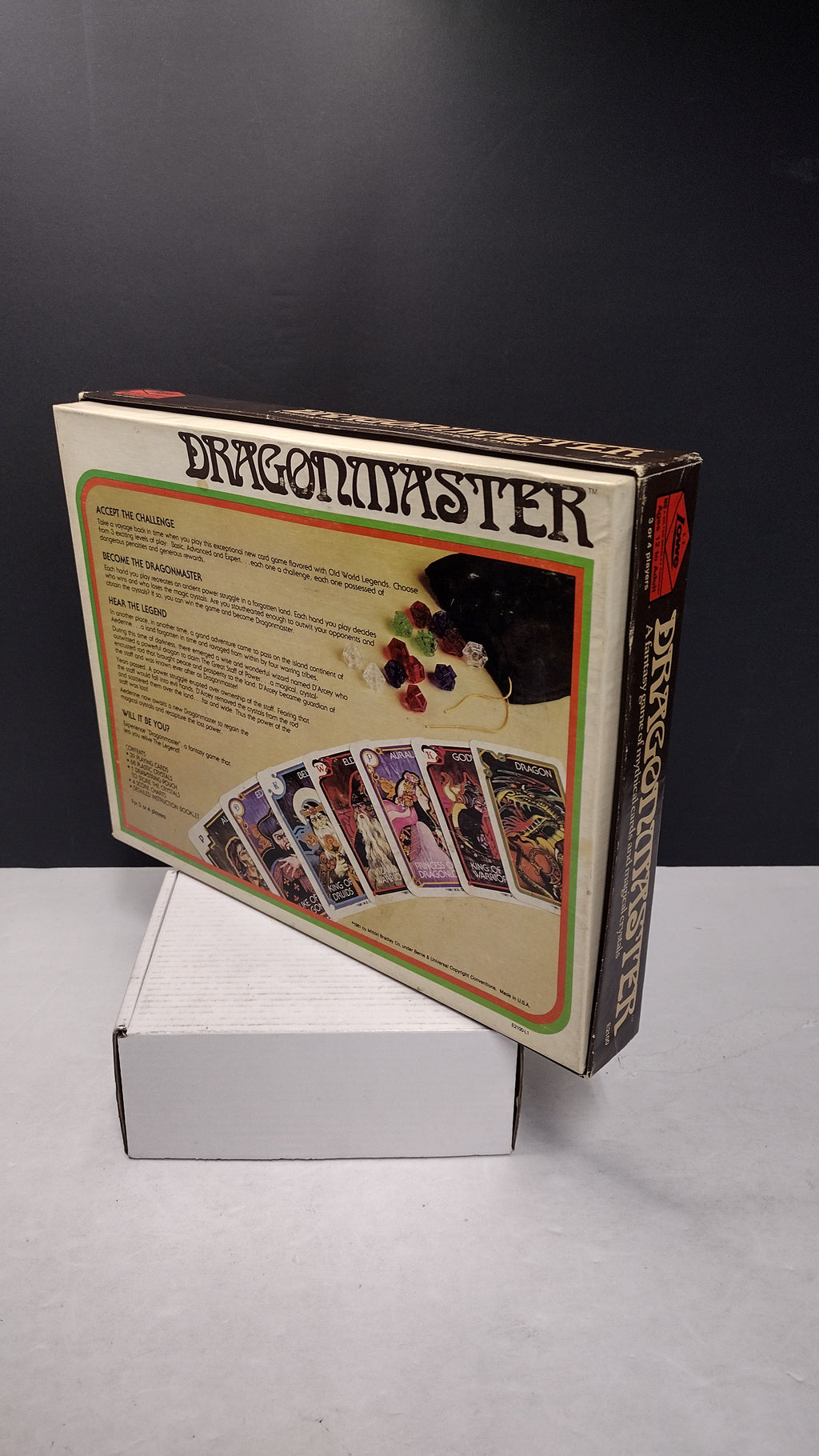 Vintage 1981 Milton Bradley E.S. Lowe Dragonmaster Card Game (100% Complete with Crystals & Manual)