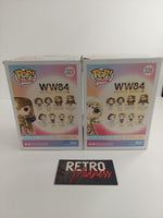 Funko Pop DC Wonder Woman 84 Golden Armor 323 and The Cheetah 328 Lot