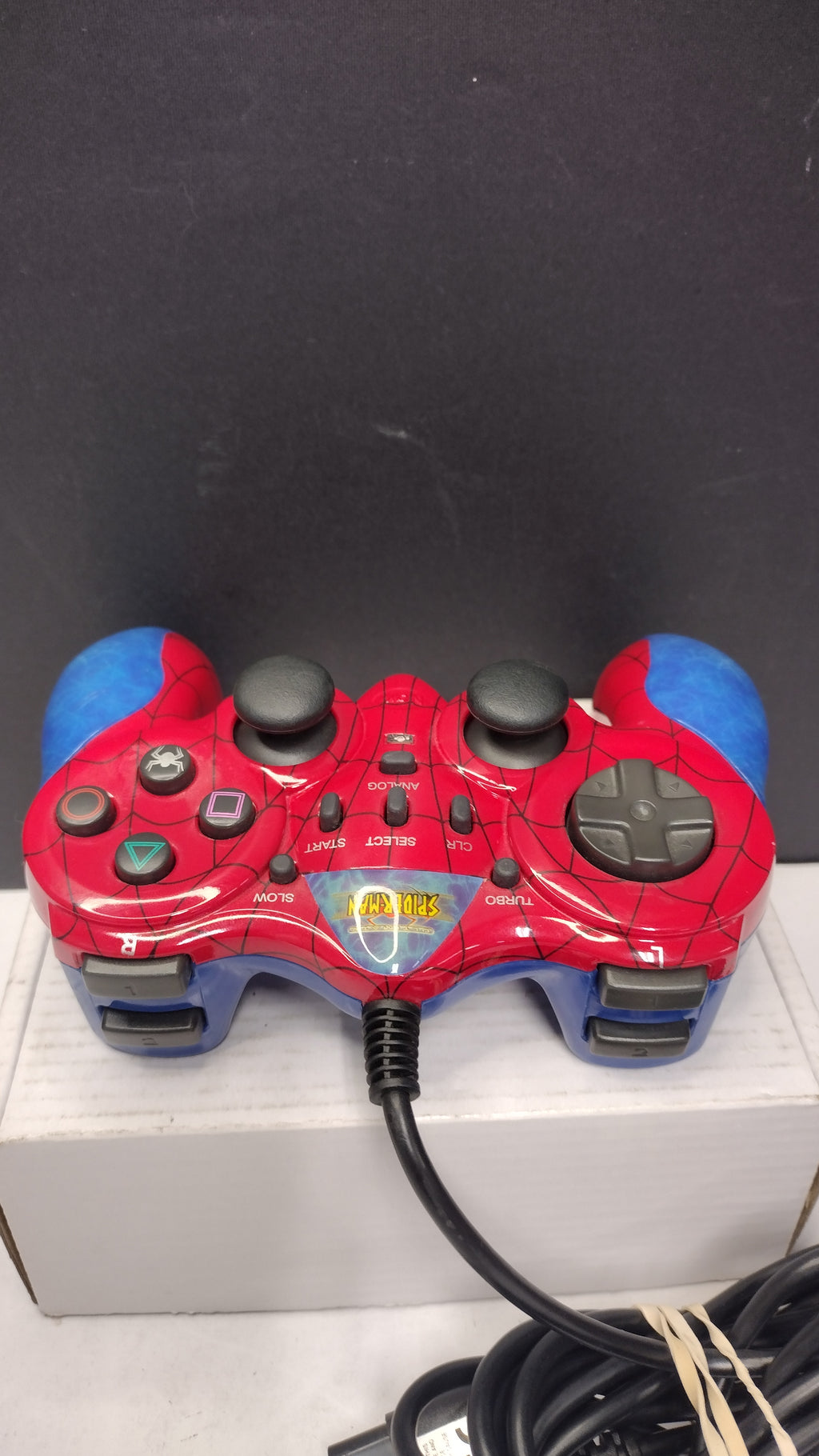 Naki Ultimate Spider-Man Wired Controller for Sony PlayStation 2 PS2 (Model 78500 - Tested & Fully Working)