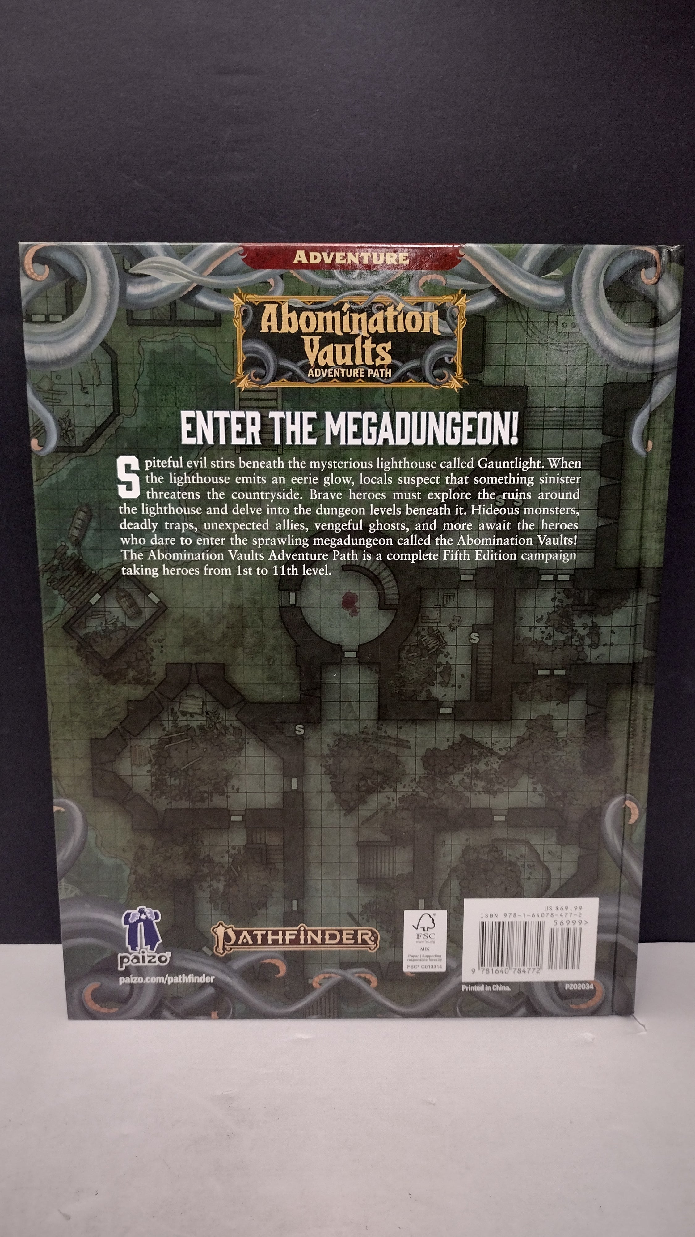 Dungeons & Dragons 5E: Abomination Vaults Adventure Path Hardcover (Paizo / D&D 5E - Brand New, Unsealed)