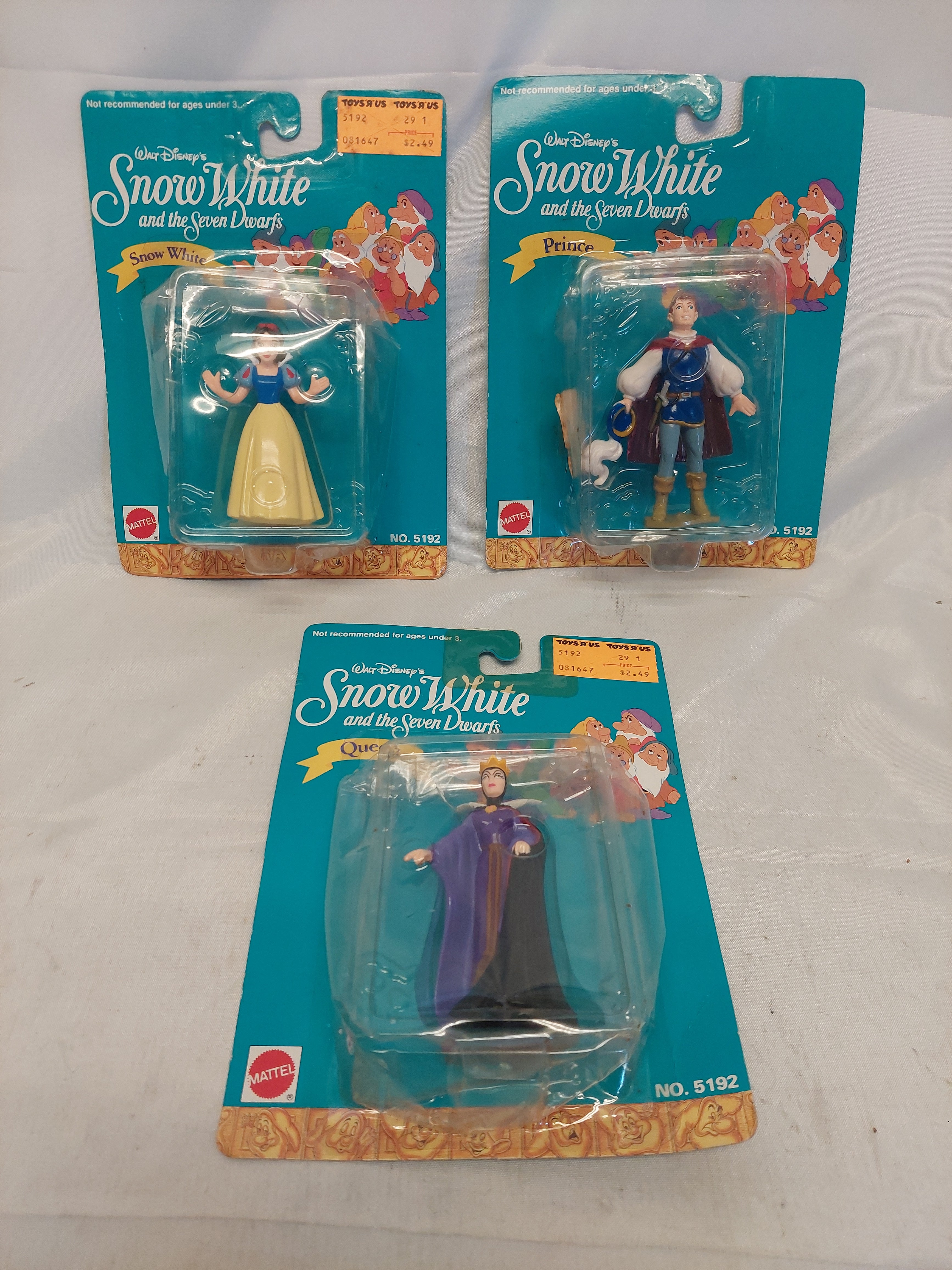 Vintage Lot of Walt Disney's Snow White and the Seven Dwarfs Figures