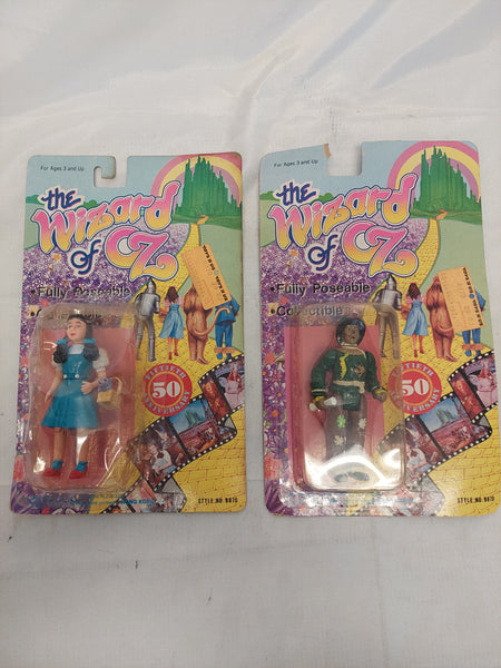 Vintage The Wizard of Oz Dorothy and Scarecrow 50th Anniversary Figures Lot