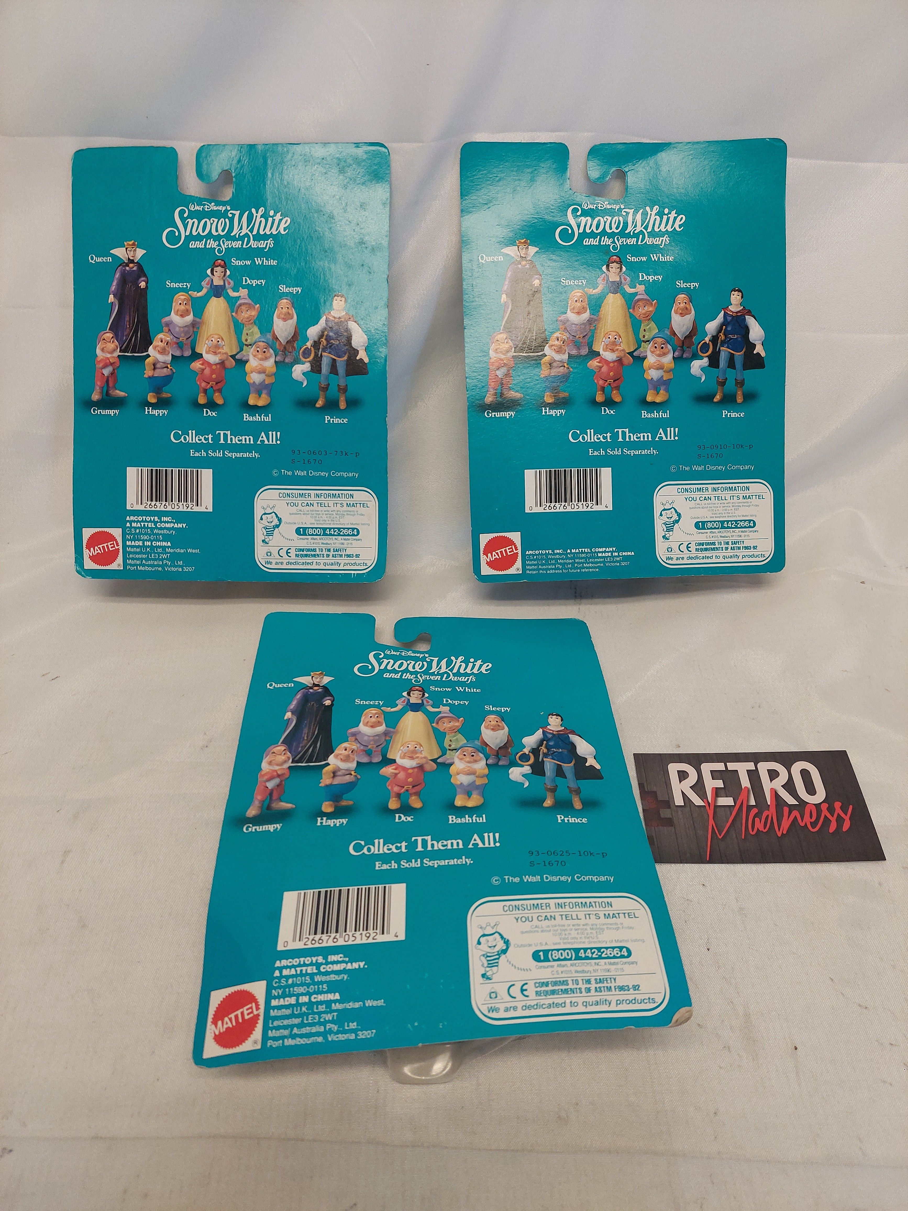 Vintage Lot of Walt Disney's Snow White and the Seven Dwarfs Figures