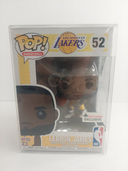 Funko Pop! Los Angeles Lakers LeBron James 52 Foot Locker Exclusive with Pop Protector