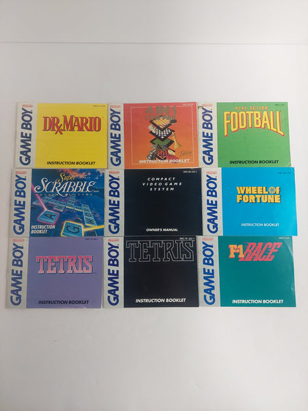 Lot of Nintendo Game Boy Manuals Instruction Booklets
