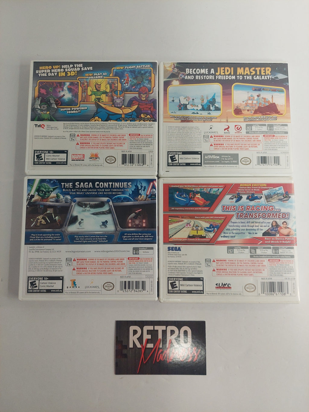 Nintendo 3DS Game Case No Games Lot of 4