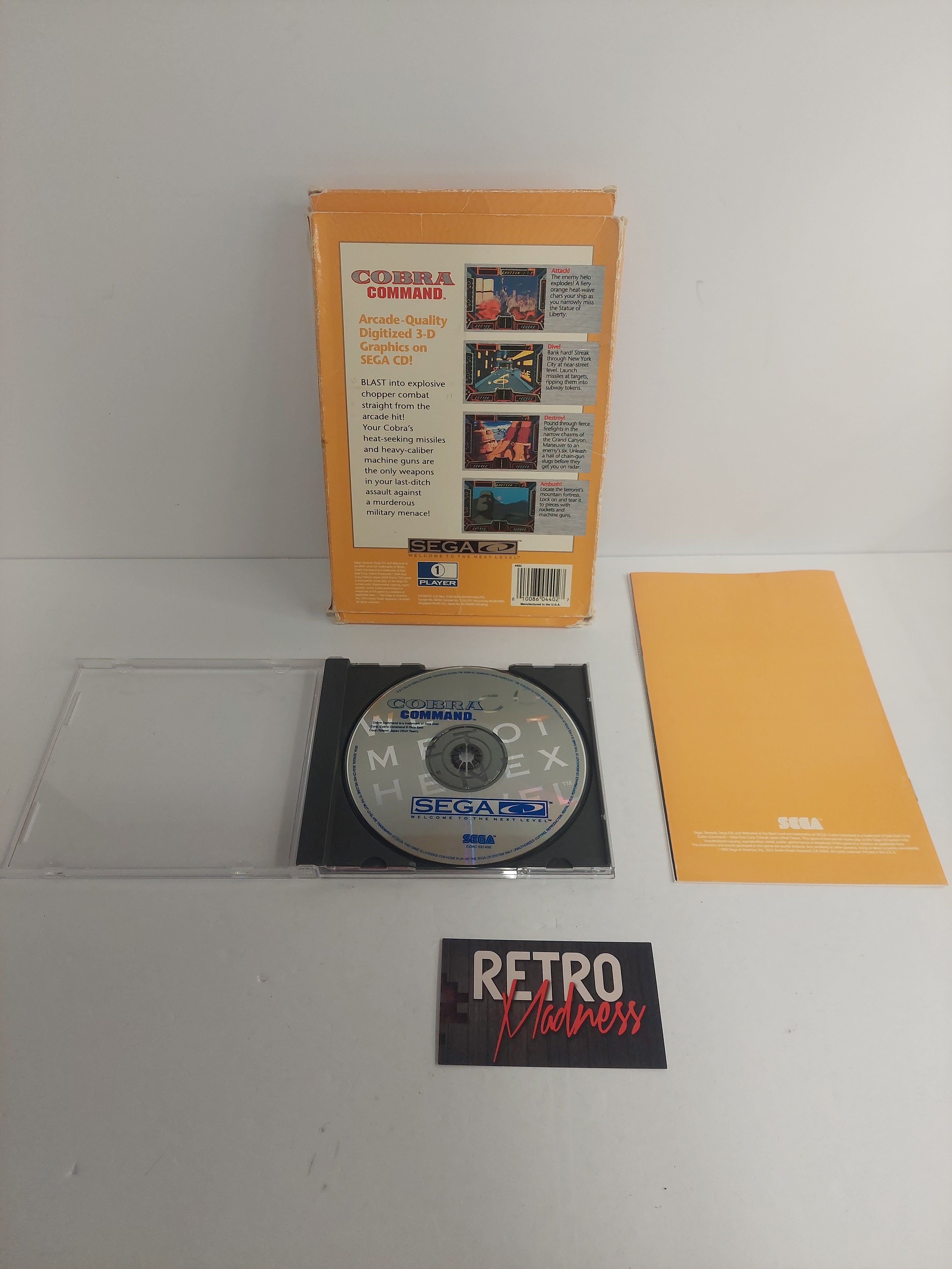 Sega CD Cobra Command Complete in Box CIB