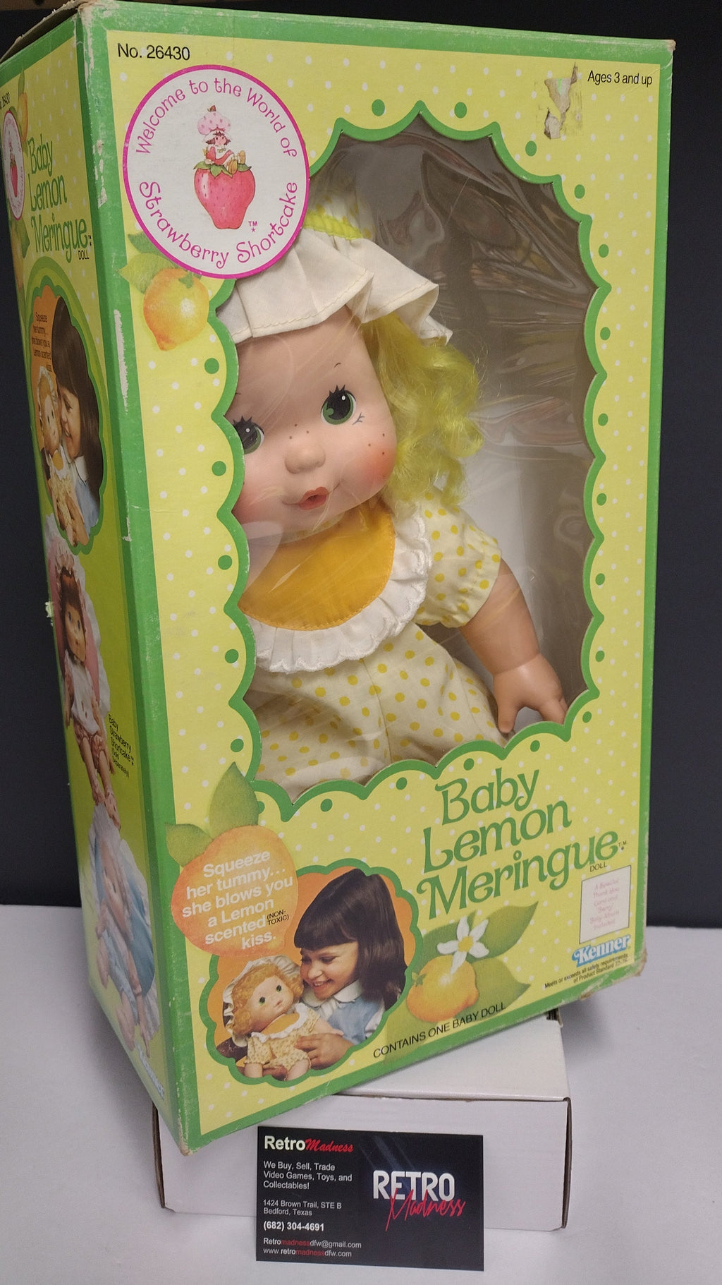 Vintage 1982 Strawberry Shortcake: Baby Lemon Meringue (Open Box)