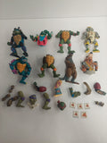 Vintage Teenage Mutant Ninja Turtles TMNT Broken Figures for Parts Lot A